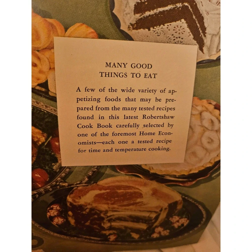 Vintage 1953 Robertshaw Measured Heat Cook Book Spiral Bound Mid Century Retro